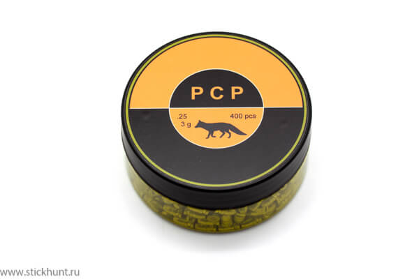 Пуля для пневматики PCP .25 тяжелые Стикхант Лиса вес 3 гр диам 6,42 мм 400 шт фото