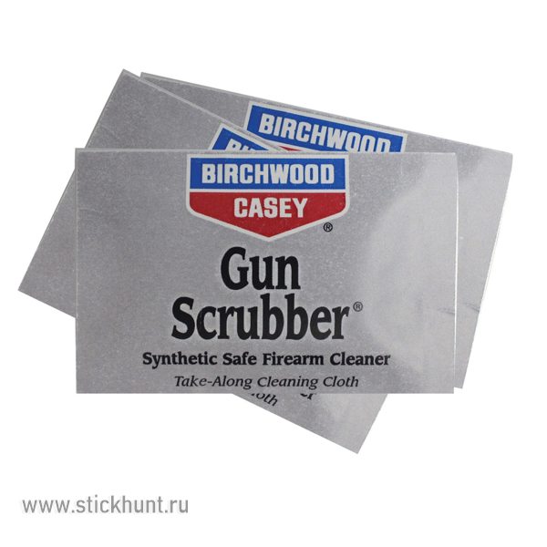 Салфетка Birchwood Casey 33312 пропитанная составом Gun Scrubber 12 штук Салфетка Birchwood Casey 33312 пропитанная составом Gun Scrubber 12 штук