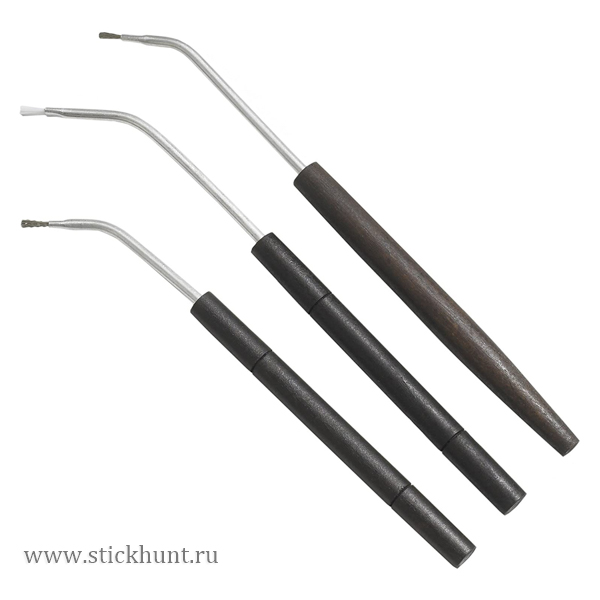 Щетка угловая Birchwood Casey 41108 для чистки оружия из стали, бронзы и нейлона 3 шт Щетка угловая Birchwood Casey 41108 для чистки оружия из стали, бронзы и нейлона 3 шт