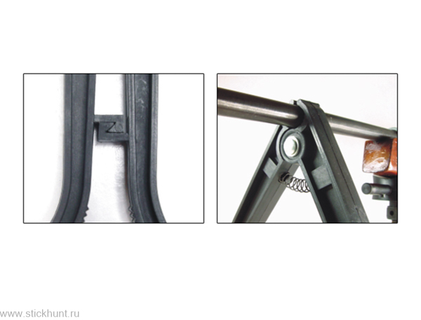 Сошки быстросъемные для оружия Leapers UTG TL-BP70 с креплением на Ствол черный фото