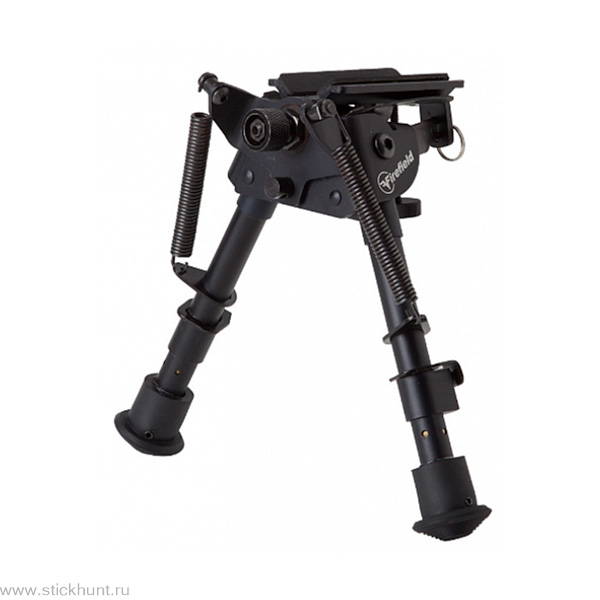 Сошки телескопические для оружия Firefield FF34023 с креплением на Антабку и на Weaver/Picatinny черный