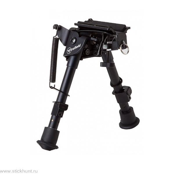 Сошки телескопические для оружия Firefield FF34023 с креплением на Антабку и на Weaver/Picatinny черный