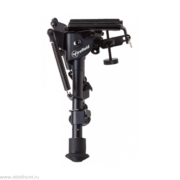Сошки телескопические для оружия Firefield FF34023 с креплением на Антабку и на Weaver/Picatinny черный