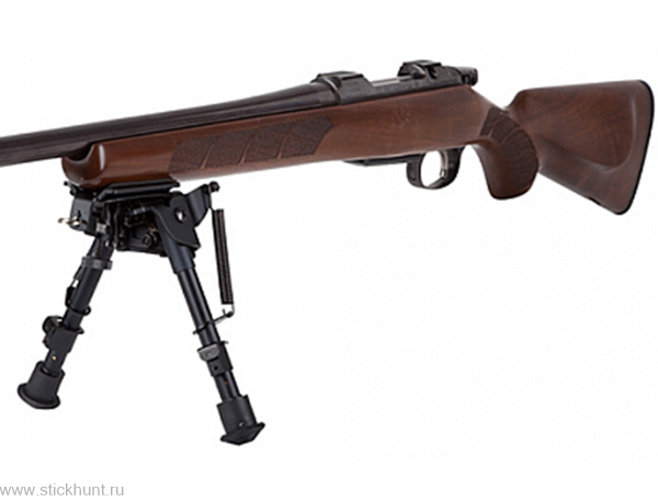 Сошки телескопические для оружия Firefield FF34023 с креплением на Антабку и на Weaver/Picatinny черный