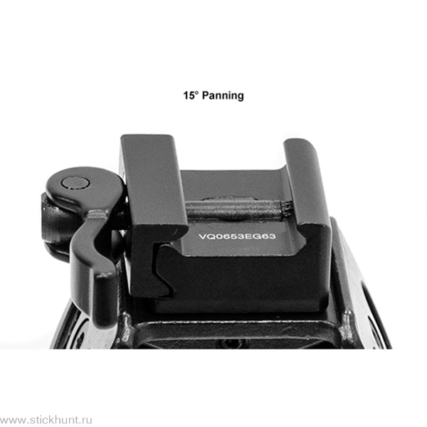 Сошки телескопические для оружия Leapers UTG TL-BP20Q-A с креплением на Антабку и на Weaver/Picatinny черный