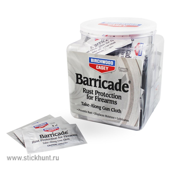Салфетки Birchwood Casey Barricade Rust Protection 33170 для защиты от коррозии 100 шт Салфетки Birchwood Casey Barricade Rust Protection 33170 для защиты от коррозии 100 шт