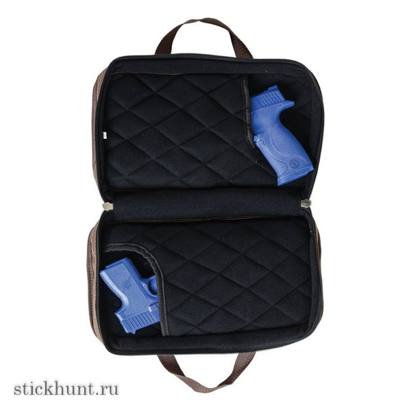 Сумка-кофр универсальная Allen 50-15 для двух пистолетов 17.8х33 см Коричневый Сумка-кофр универсальная Allen 50-15 для двух пистолетов 17.8х33 см Коричневый