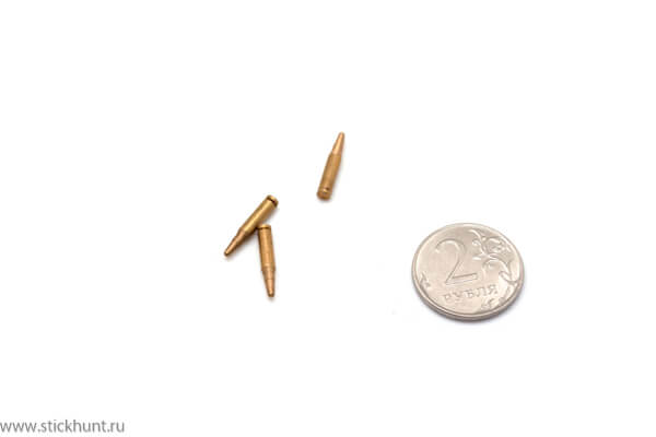 Сувенирная модель патрона Microgun SMP556 калибра 5,56x45 для моделей M4A1 размера L 3 шт. фото