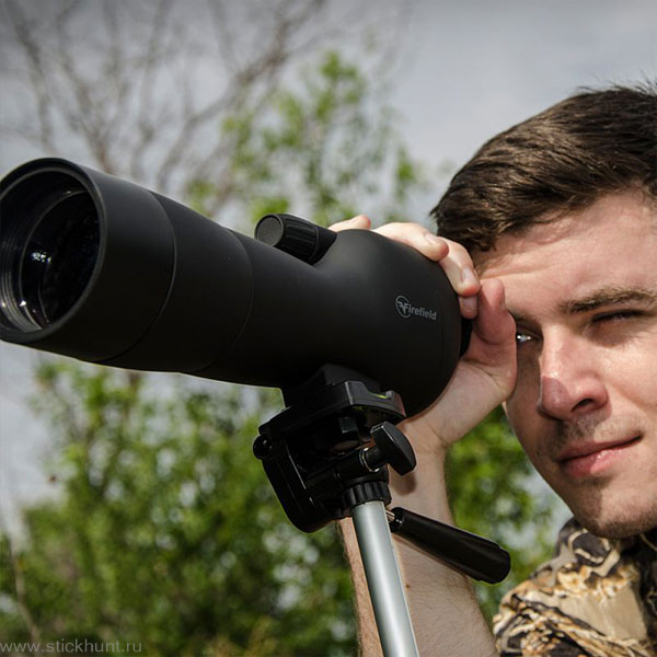 Труба зрительная Firefield Spotting Scope 20-60x60 FF11018K окул. узел прямой штатив в компл. черный фото