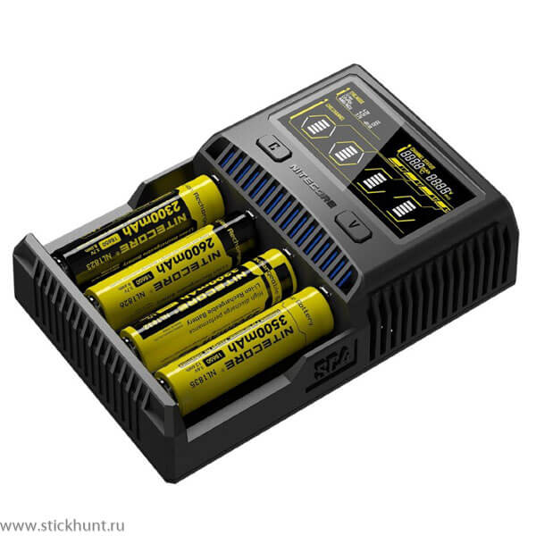 Универсальное зарядное устройство Nitecore SC4 4 канала фото