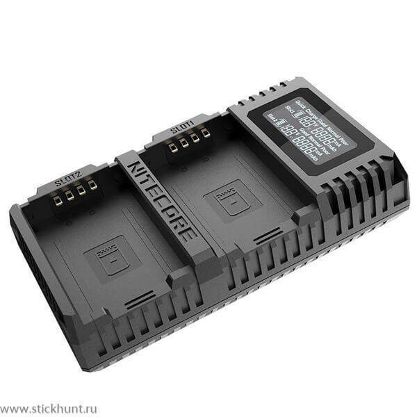 Зарядное устройство Nitecore USN10 Pro для аккумуляторов от камер Sony 2 канала фото