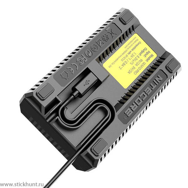 Зарядное устройство Nitecore USN10 Pro для аккумуляторов от камер Sony 2 канала снимок