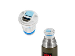 Термос для напитков THERMOS FBB-1000 AG 1L, нержавеющая сталь, клапан, крышка-чашка, Army Green