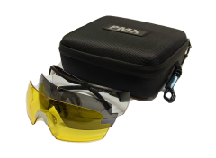 Очки баллистические стрелковые PMX Virtuel GB-1700 KIT ANTI-FOG Прозрачные 96% Жёлтые 89% Серые 23%