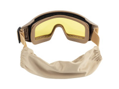 Очки-маска баллистические тактические ShotTime Puma, защитная, оправа хаки, линза жёлтая