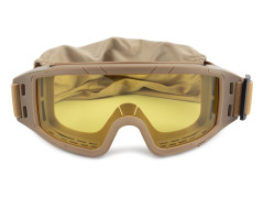 Очки-маска баллистические тактические ShotTime Puma, защитная, оправа хаки, линза жёлтая