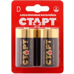 Батарейки алкалиновые Старт LR20-BL2 Тип LR20 1.5V 2 шт
