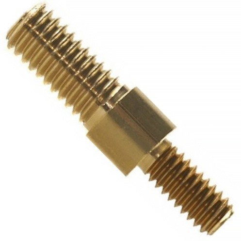 Переходник для шомпола J.Dewey 30A Папа 8/32 - Папа 12/28 для калибра .30 Латунь