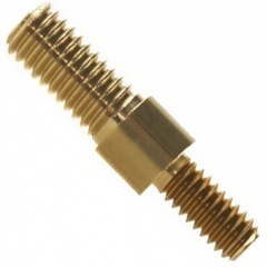 Переходник для шомпола J.Dewey 30A Папа 8/32 - Папа 12/28 для калибра .30 Латунь