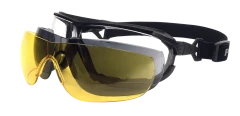 Очки баллистические стрелковые PMX Power G-7700 KIT Прозрачные 96% Жёлтые 89% Серые 23%
