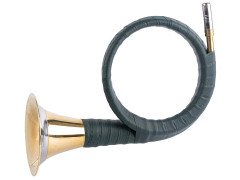 Валторна латунь с кожаной отделкой (рог витой)