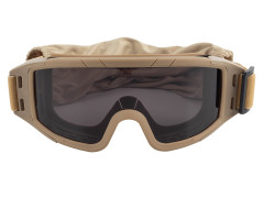 Очки-маска баллистические тактические ShotTime Puma, защитная, оправа хаки, линза серая