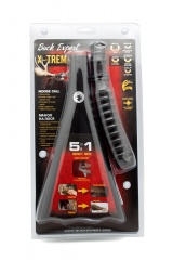 Манок духовой на лося 5в1 Buck Expert X-Trem 69XT-T с рупором и обучающим пособием пластик Чёрный