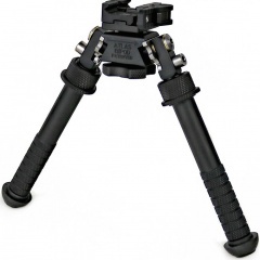 Сошки телескопические Atlas V8 BT10-LW17 быстросьемные на Picatinny 13-24 см Чёрный