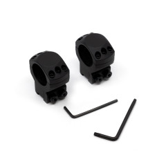 Кольца для прицела Hawke Tactical (24102) D=25.4 мм H=17 мм на Призму (9-11 мм) 2 шт | Высокий 2 шт