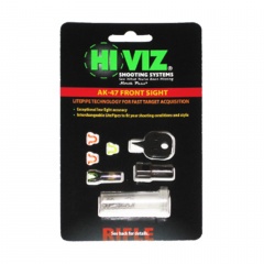 Мушка HiViz AK2010 для АК / Вепрь / Сайга / Тигр 2 зелёных и 2 красных оптоволокна