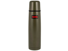 Термос для напитков THERMOS FBB-750 AG 0.75L, нержавеющая сталь, клапан, крышка-чашка, Army Green
