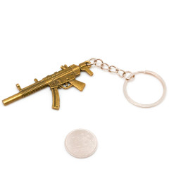 Брелок Microgun S Пистолет-пулемет Heckler and Koch MP5 SD Золотой