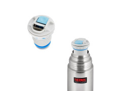 Термос для напитков THERMOS FBB-750 B SBK 0.75L, нержавеющая сталь, клапан, крышка-чашка, стальной