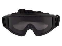Очки-маска баллистические тактические ShotTime Puma, защитная, оправа чёрная, линза серая