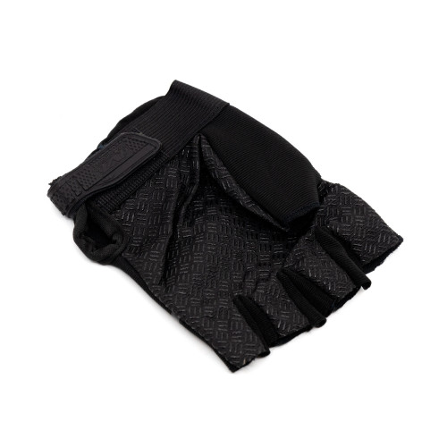 Перчатки тактические Outdoor Gloves Adventure укороченные прорезиненные Чёрный