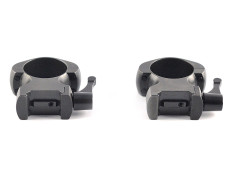 Кольца Nikko Stirling Diamond QR, быстросъемные на Weaver, 25.4мм, высокие, 2 винта, сталь