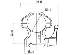 Кольца Nikko Stirling Diamond QR, быстросъемные на Weaver, 25.4мм, высокие, 2 винта, сталь
