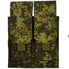Подсумок поясной Rusforce Tactical Pouch Triple закрытый для 2-х магазинов АК Цифра