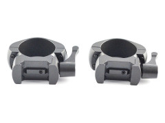 Кольца Nikko Stirling Diamond QR, быстросъемные на Weaver, 25.4мм, низкие, 2 винта, сталь