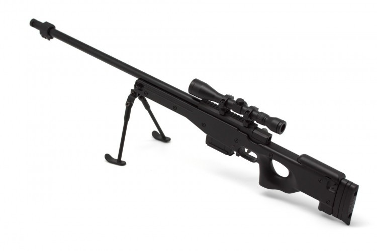 Модель сувенирная в виде оружия Microgun LAWP Снайперская винтовка Черная