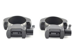 Кольца Nikko Stirling Diamond QR, быстросъемные на Weaver, 30мм, высокие, 4 винта, сталь