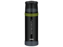 Термос для напитков THERMOS FFX-751 MTBK 0.75L, нержавеющая сталь, винтовая пробка, крышка-чашка, чёрный