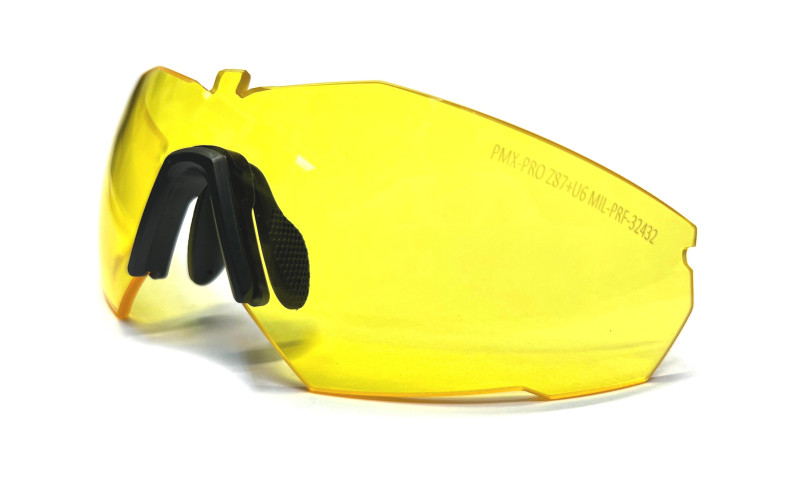 Линза PMX Solid 9030ST для стрелковых очков Solid Жёлтые 89%