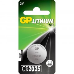 Батарейки литиевые GP Lithium CR2025 Тип CR2025 3V 150 мАч 1 шт