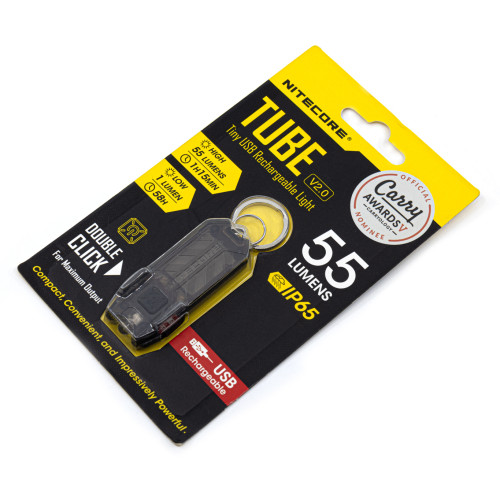 Фонарь-брелок Nitecore TUBE 2017 14580 Cвет - Холодный | 45 lm 24 м Черный