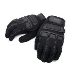 Перчатки тактические Oval RX полноразмерные прорезиненные Чёрный