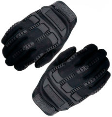 Перчатки тактические Oval RX полноразмерные прорезиненные Чёрный