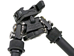 Сошки Atlas BT47-LW17 PSR, на Picatinny, быстросъёмные, наклон и поворот 30°, 5 углов положения ног, высота 10 - 14.5"