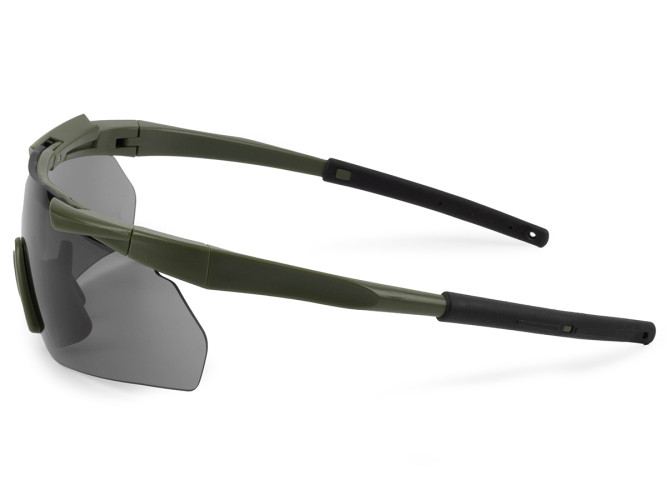 Очки стрелковые ShotTime Lynx KIT, защитные, зелёные, линза: прозрачная, жёлтая, серая, футляр