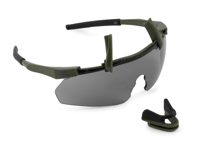 Очки стрелковые ShotTime Lynx KIT, защитные, зелёные, линза: прозрачная, жёлтая, серая, футляр